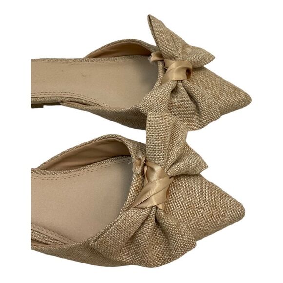 Asos Design  Women’s Beige Tan Slip On ,Toe Flat .Shoes size 7. - Picture 2 of 13